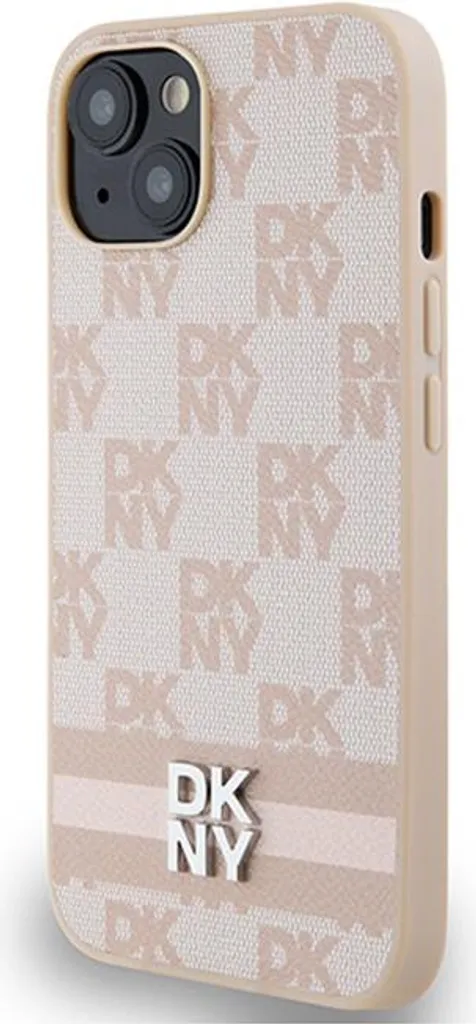 DKNY Custodia iPhone 15 Plus Rosa Pelle - Accessorio Moda Luxury - 12