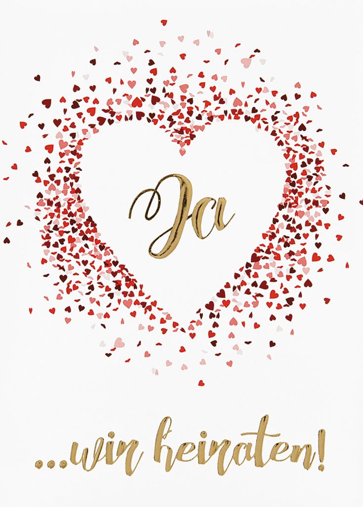 Kopie von Einladung Hochzeit - Vermählung - Mehrstückpackung - 5 Einladungskarten im Format 10,5x14,5cm mit Umschlägen im Beutel #1