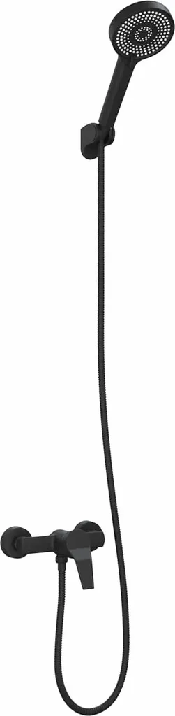 Set Doccia vidaXL Nero G 1/2 in Ottone - Design Minimalista e Qualità