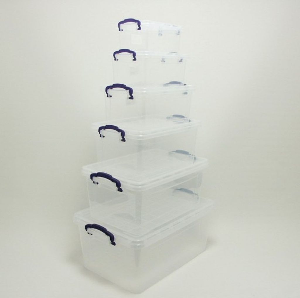 Transparente Aufbewahrungsbox mit Deckel 22L – Vielseitige Produktbild 