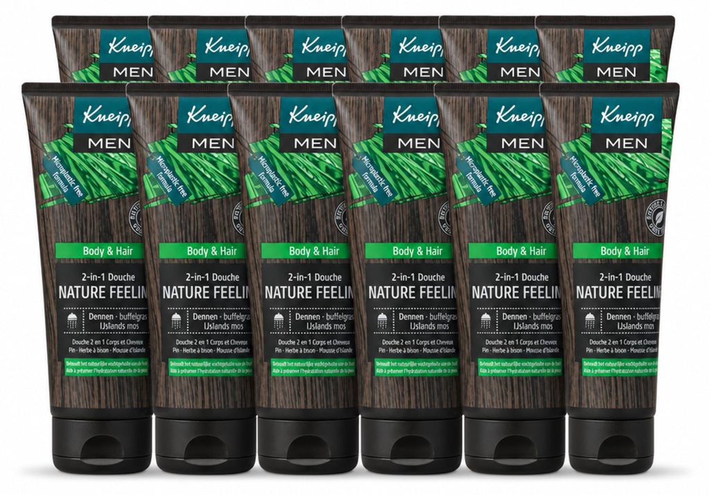 12 x Kneipp Men 2-in-1 Duschgel Nature Feeling - 200 ml - Produktbild 