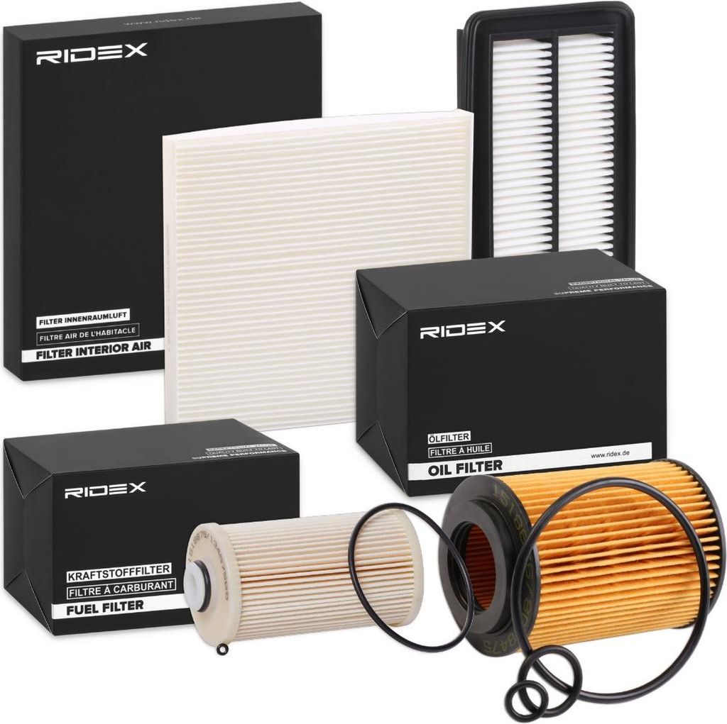 RIDEX Filterset Inspektionspaket Filtersatz für HONDA CR-V III (RE) ACCORD VIII (CU) ACCORD VIII Kombi