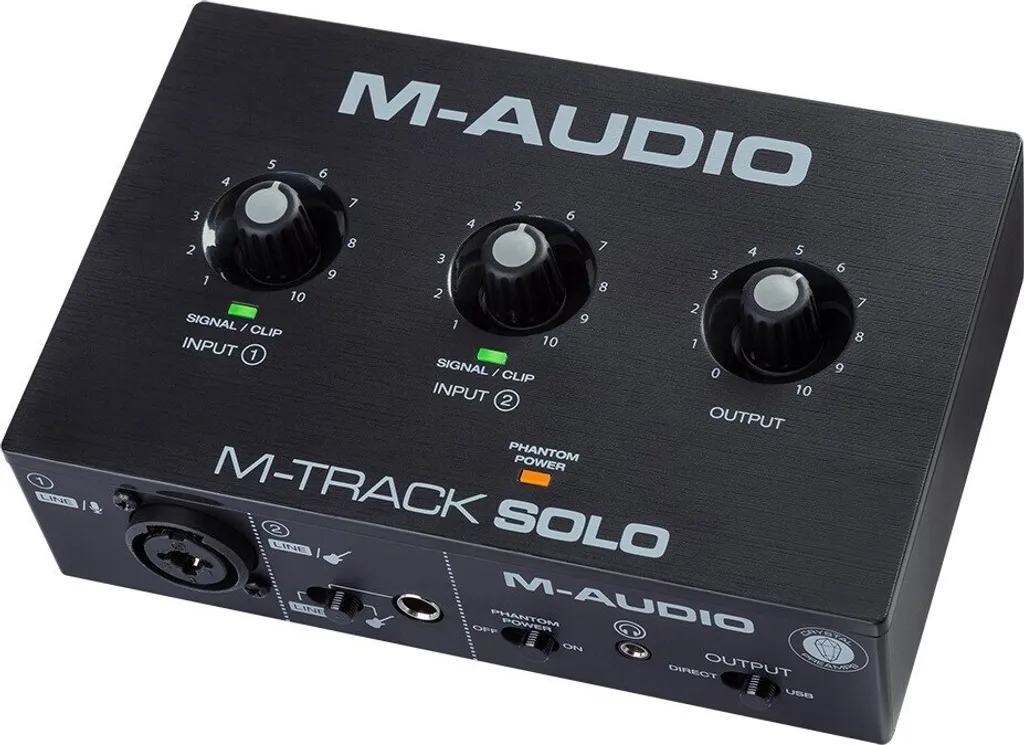 Interface audio USB M-AUDIO M-Track Solo pour enregistrer sans souffle