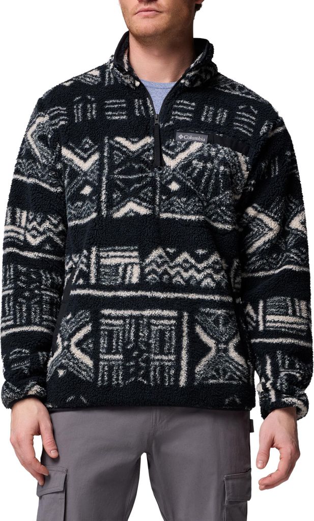 COLUMBIA Rugged Ridge High Pile Half Zip - Black Deschutes