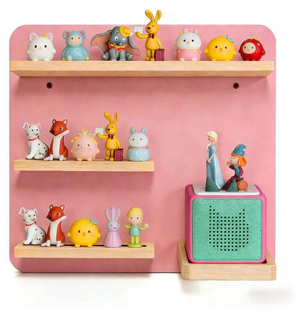 Étagère magnétique pour Tonies, capacité 27 figurines avec rangement box