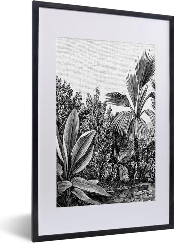 MuchoWow® Gerahmtes Poster Pflanzen - Natur - Gestaltung - Produktbild 