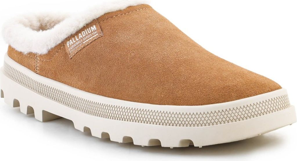PALLADIUM Palladune Mule Warm - Slipper Hausschuhe Leder Braun 74337-252-M , EU 40 UK 6.5