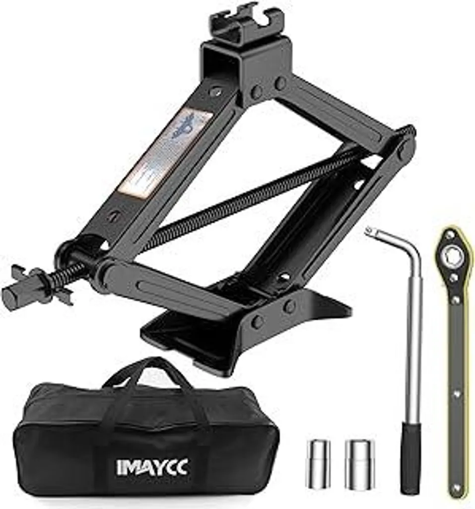 IMAYCC Martinetto Auto 2t: Kit Sollevatore Portatile con Cricchetto