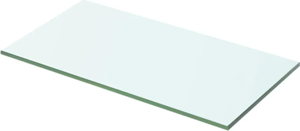 Mensola Cristallo 50x20 cm Trasparente Elegante per Living Moderno