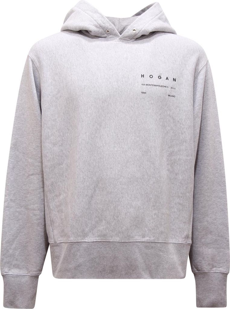 M4956 Felpa Uomo Hogan Man Oversize Sweatshirt Grey