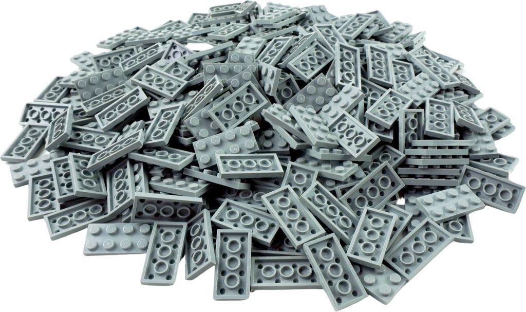 LEGO 2x4 Platten Bauplatten Hellgrau - 3020 NEU! Menge 250x