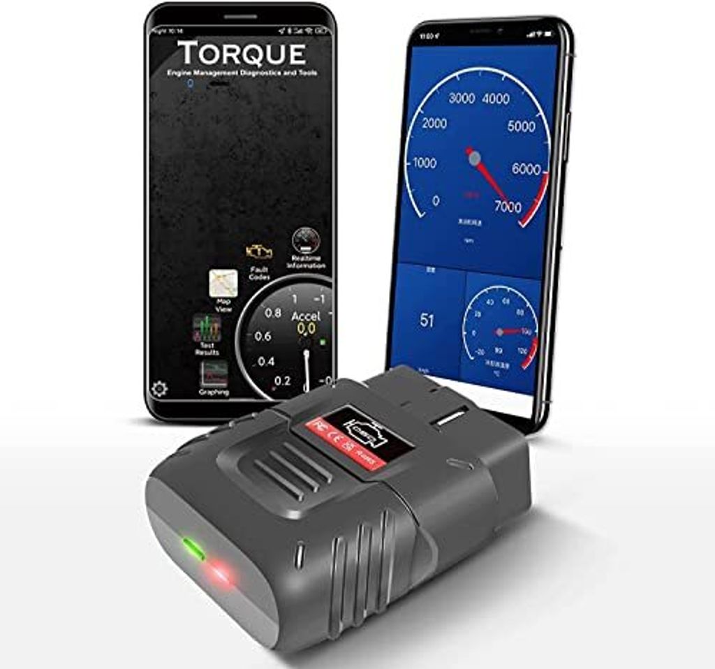 Aicarger Wireless OBD2 Diagnostic Device Bluetooth, iOS und Android Windows - 3000 Code -Datenbank Geeignete Auto, OOBD2 Adapter Fauler Reader Scan