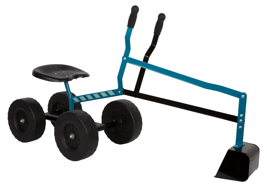 Dites adieu au mal de dos avec cette pelle mécanique à roues bleue Pro - 5