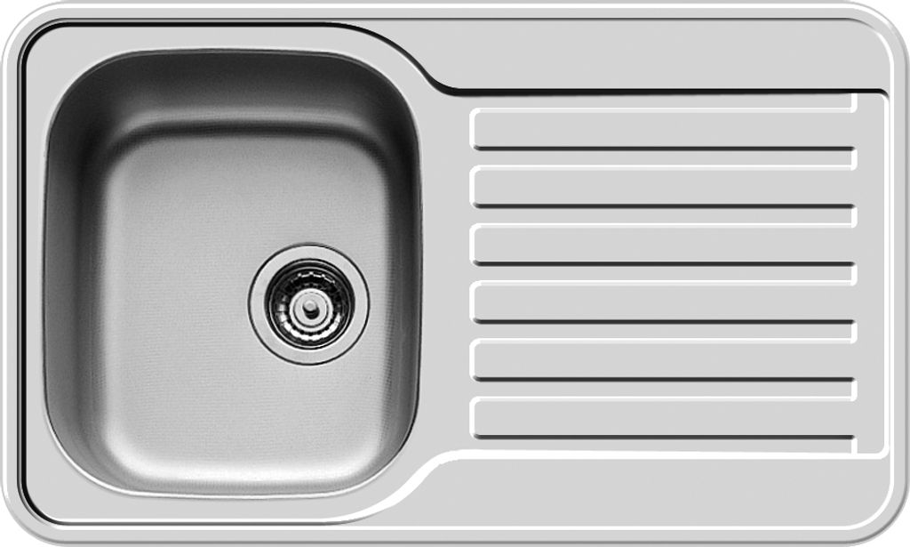 PYRAMIS SPACE MINI 1B 1D 1 Becken Spüle aus Edelstahl / Produktbild 
