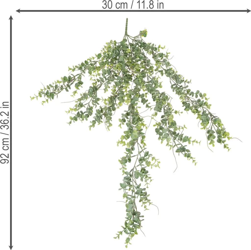 Guirlande artificielle eucalyptus 2m pour décoration murale et table - 4