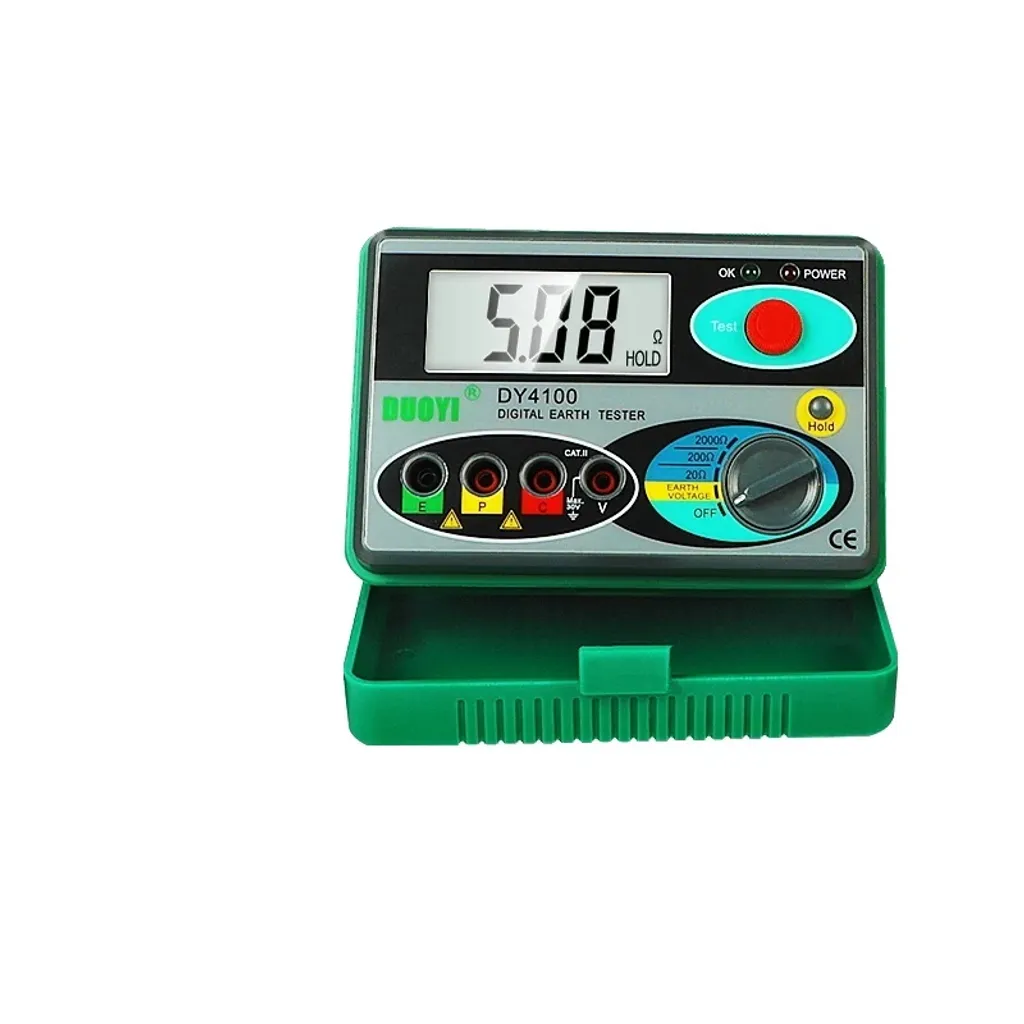 Mesureur de terre numérique 0-2000 ohms haute résolution antichoc IP40