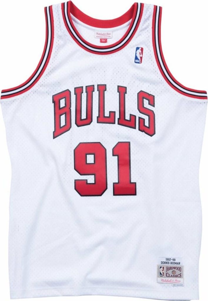 Mitchell & Ness HWC Swingman Jersey Chicago Bulls 1997-98 Dennis Rodman white XL