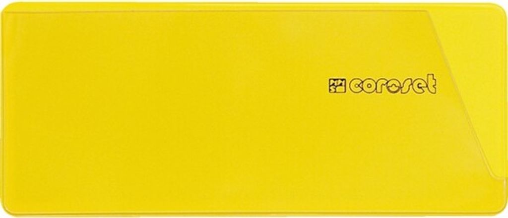 coroset magnetische Etikettenhalter, gelb, 220x81mm, 50/VE