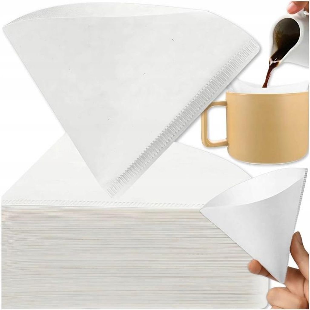 Kaffeefilter Papier V60 V101 Weiß 100 Stück Für Handfilter Und Kaffeemaschine Kegelform Passend