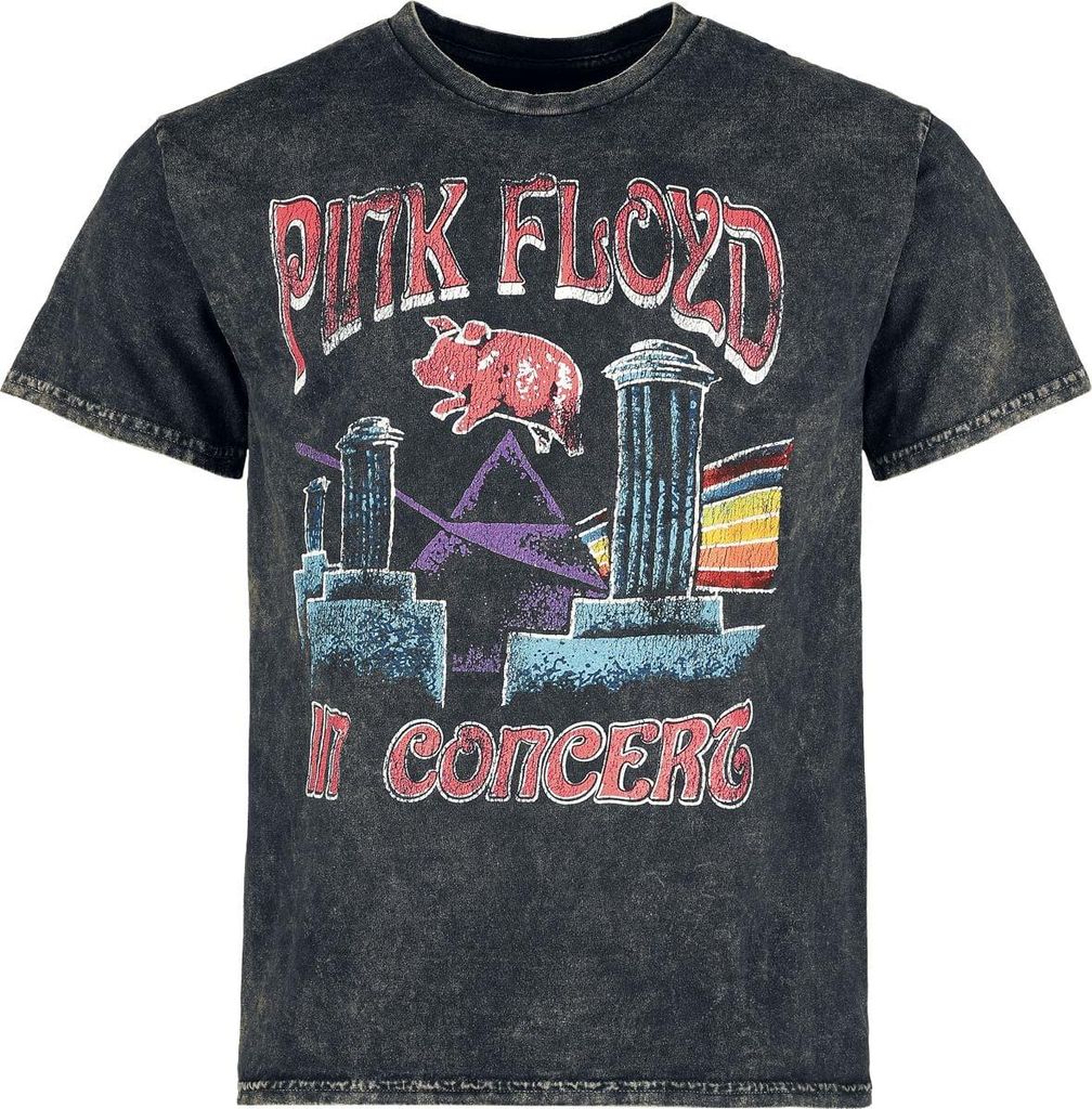 Pink Floyd T-Shirt Herren Animals schwarz Band-Merch, Bands 100% Baumwolle S