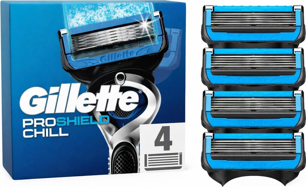 Gillette Rasierklingen Ersatzklingen Proshield Chill 4er Produktbild 