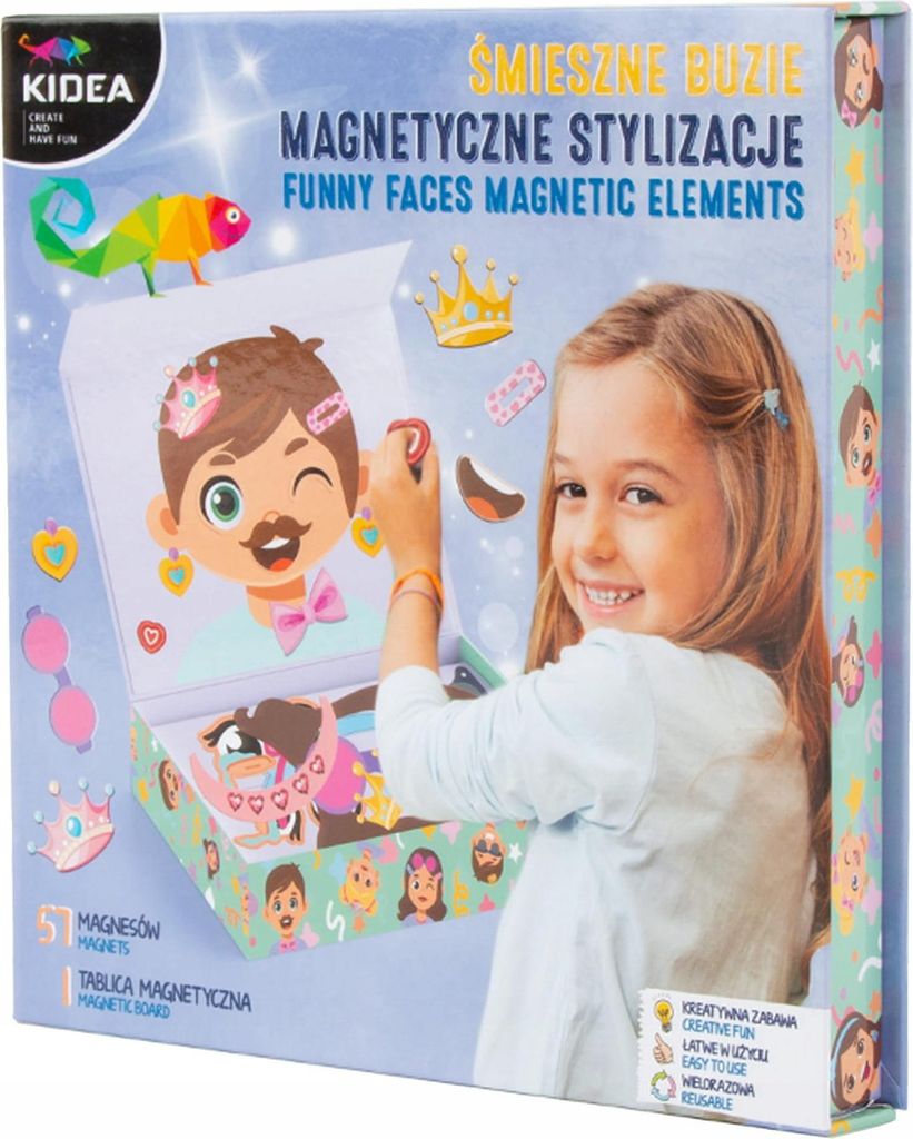 Magnetisches Styling Lustiges Gesicht Kidea