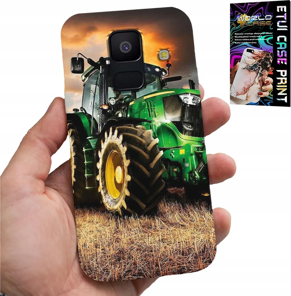 Custodia Samsung A6 2018 Tema Fattoria con Vetro Antigraffio