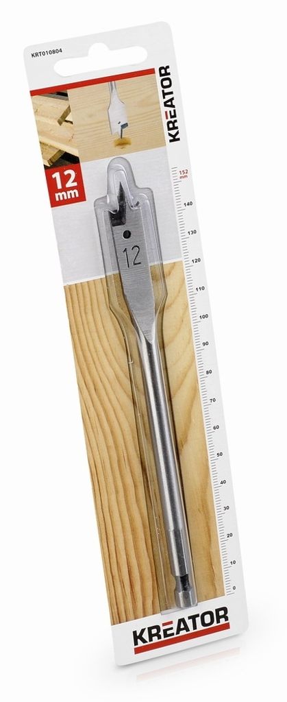 Holzbohrerspitze Flach Länge 152 mm Durchmesser 12 mm - Kreator