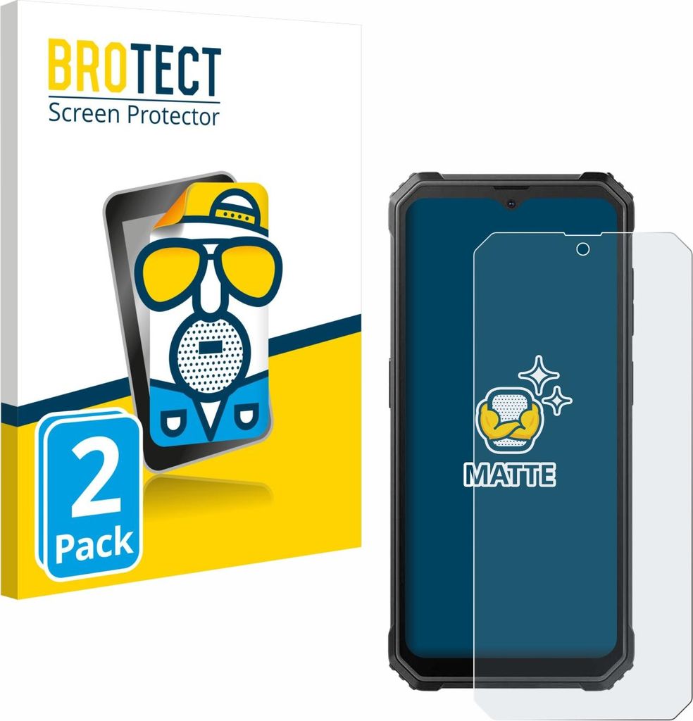 2x BROTECT Schutzfolie für Blackview BV4800 / SE Displayschutz Displayschutzfolie Folie Matt Entspiegelungsfolie