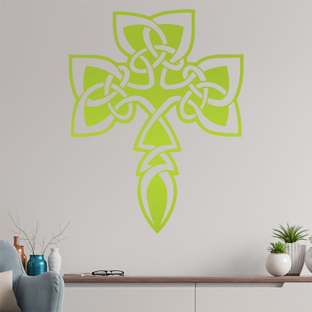 Keltenkreuz Wandtattoo in 6 Größen - Wandaufkleber Wall Sticker - Dekoration, Küche, Wohnzimmer, Schlafzimmer, Badezimmer
