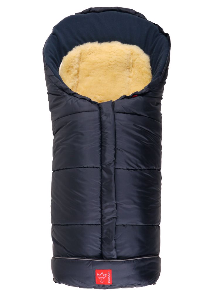 Kaiser, 6571122 Thermo Fleece Kinderwagen Fußsack SHEEPY, navy