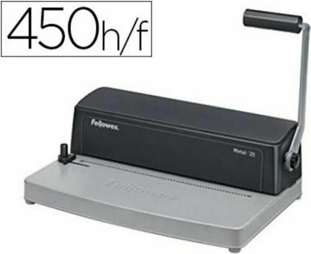 Fellowes Metal 25 Machine à relier manuelle en graphite robuste métal - 2