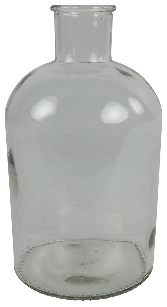 Countryfield Blumen/Zweige Vase - klar/transparent - Glas - Apothekerflaschenform - 17 x 31 cm