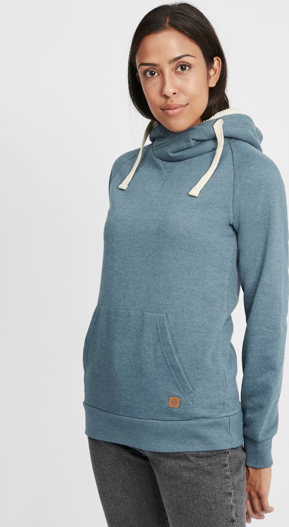 OXMO OXJulia Pile Damen Kapuzenpullover Hoodie Pullover Mit Kapuze Und Teddy-Fell