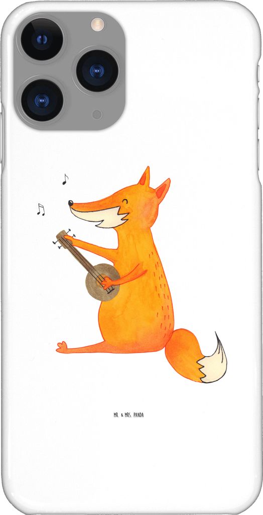 Mr. & Mrs. Panda Iphone 11 Pro Handyhülle Fuchs Gitarre - Weiß - Geschenk, Singen, Sänger, Handy Case, Musik, Optimistisch, Spruch, Premium Kuns...