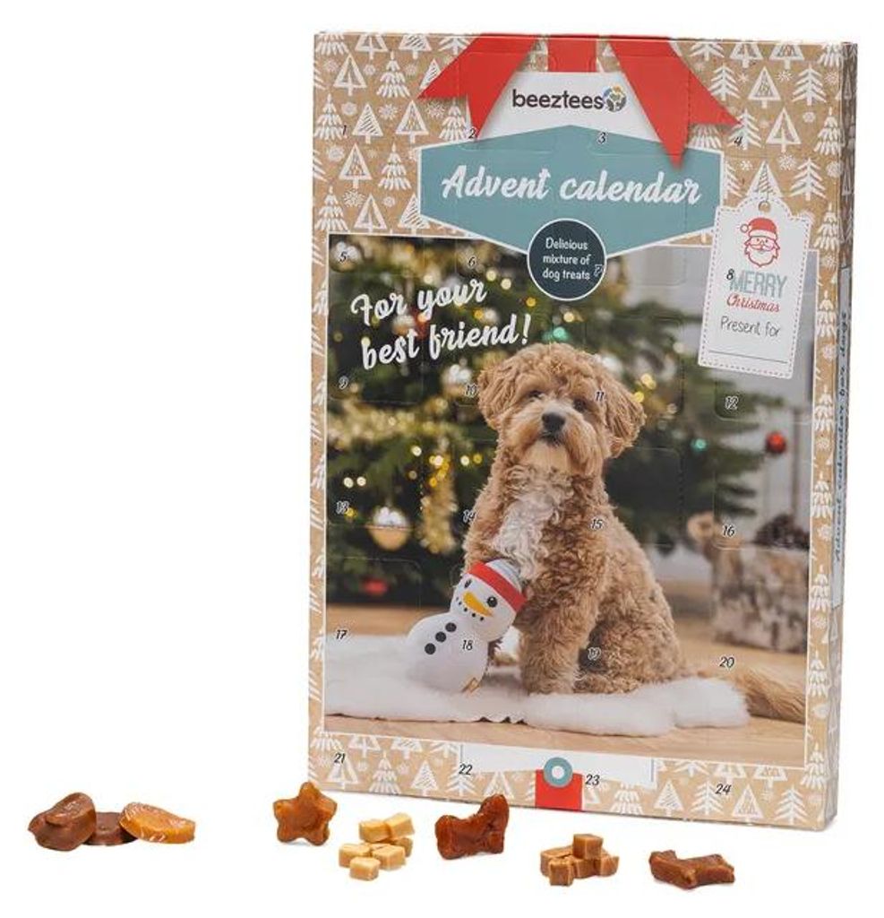 Beeztees Adventskalender voor honden, meerkleurig. Productafbeelding 