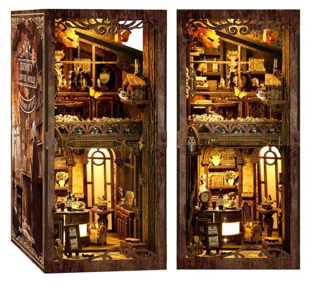 Book Nook miniature house - kavárna Obrázek produktu 
