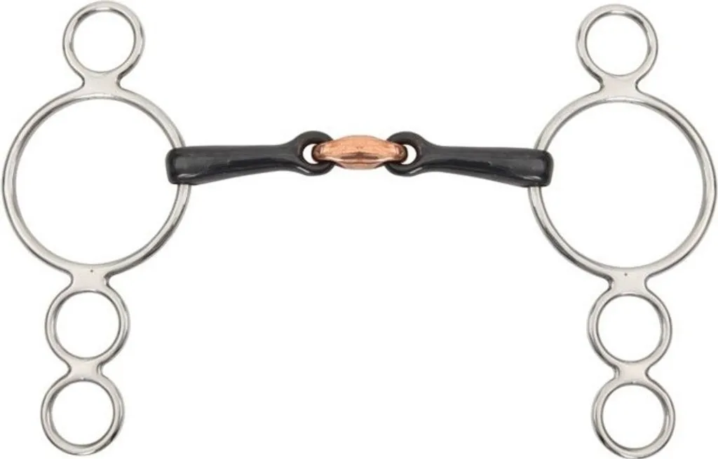 Imboccatura Shires 3 Anelli ER911 Nero | Morso Olandese 11,43 cm