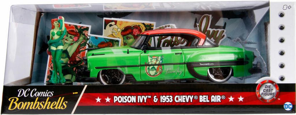 Jada DC Comics Bombshells 1953 Chevy, Modellauto, Modell Auto, Modellfahrzeug, Maßstab 1:24, 253255009