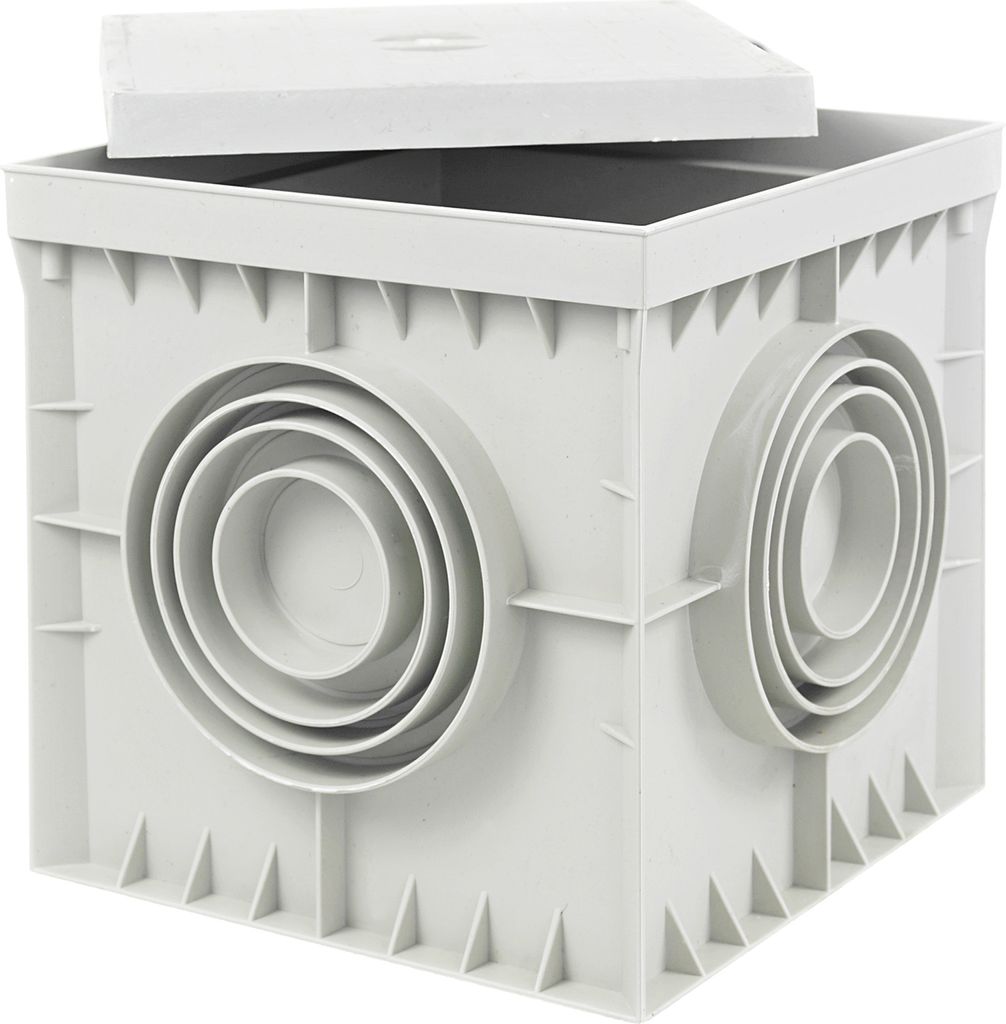 Revisionsschacht Kontrollschacht 550x550x500mm mit Deckel Produktbild 
