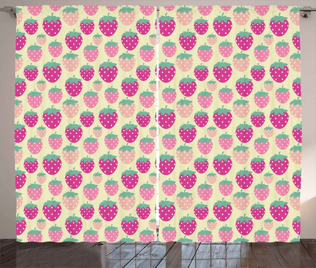 Tenda ABAKUHAUS Rustica Fragola 280x245 cm | Arredo Shabby Chic