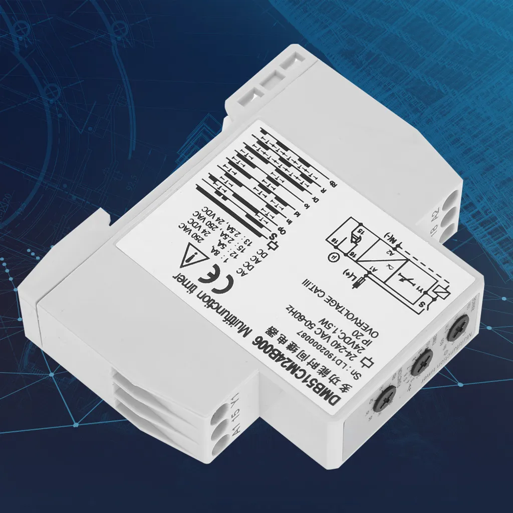 Relais de temporisation d'arrêt réglable 12V DC avec indicateur lumineux