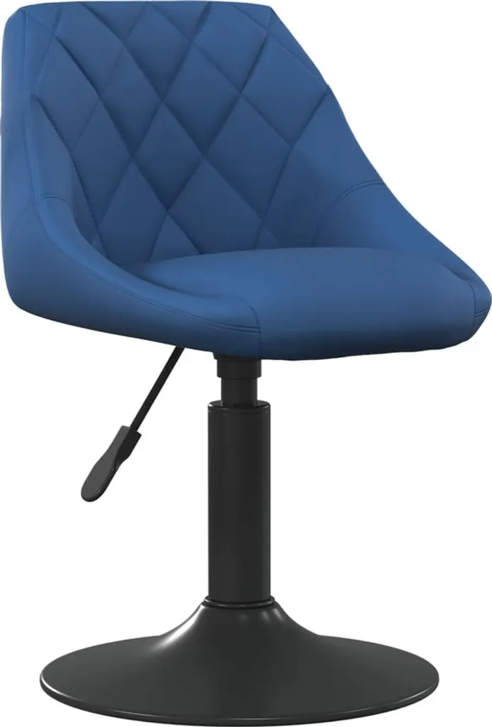 SYFAX™ Sedia da Pranzo Blu in Velluto