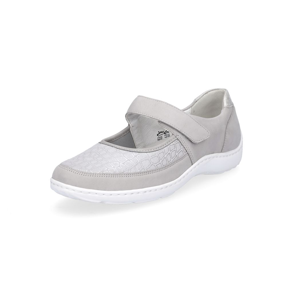Waldläufer damskie buty wsuwane na rzep szary 7 Zdjęcie produktu 