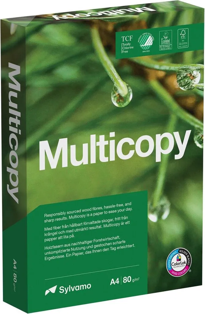 Papier A4 extra-blanc 90g MultiCopy haute qualité pour impression laser