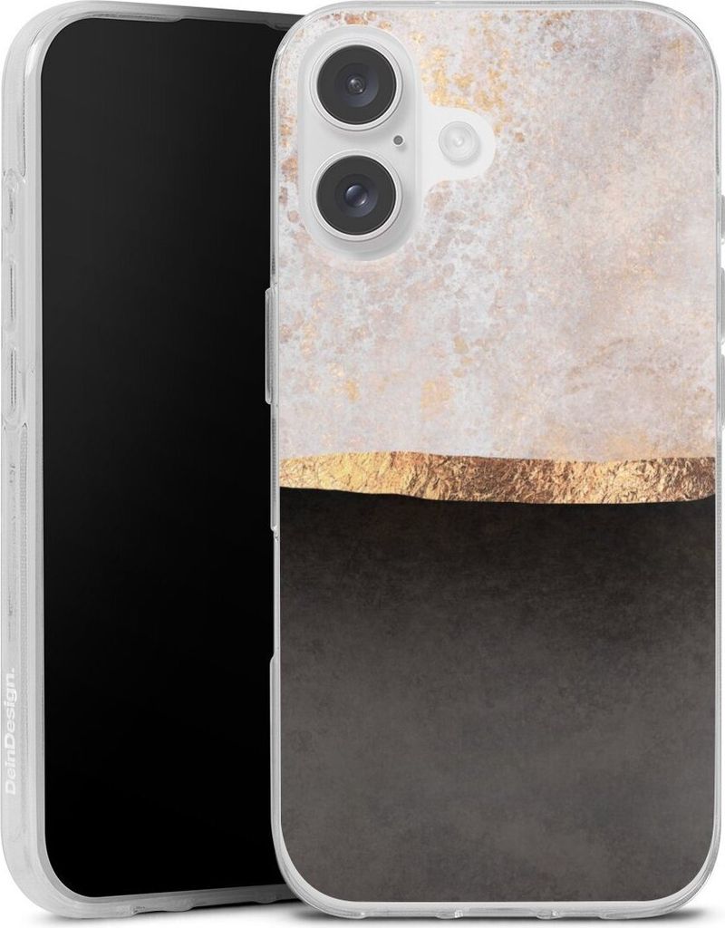 DeinDesign Handyhülle für Apple iPhone 16 Silikon Hülle Case Smartphone Schutzhülle Abstrakt Black & White Trends