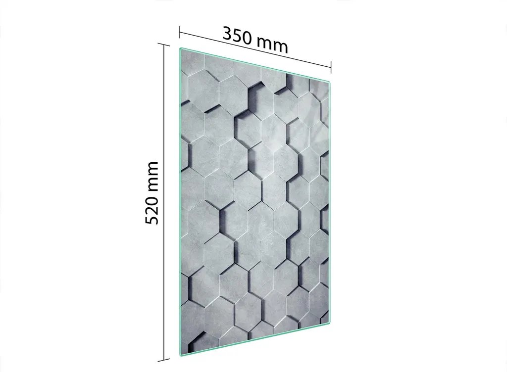 Tagliere in Vetro 35x52 Economico e Resistente: Coprifornelli Universale - 2