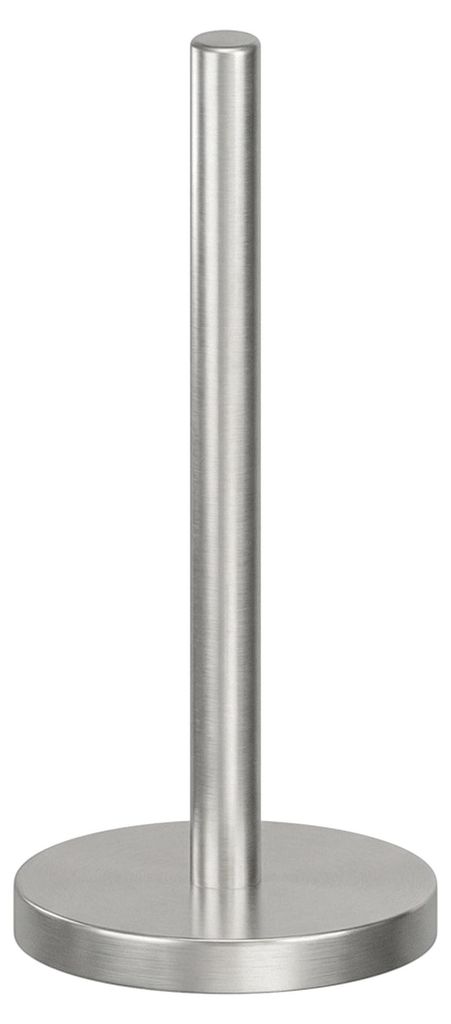 Küchenrollenhalter, Edelstahl mit beschwertem Fuß und rutschfester Unterlage für maximale Stabilität, freistehender Küchenrollenhalter (silber)
