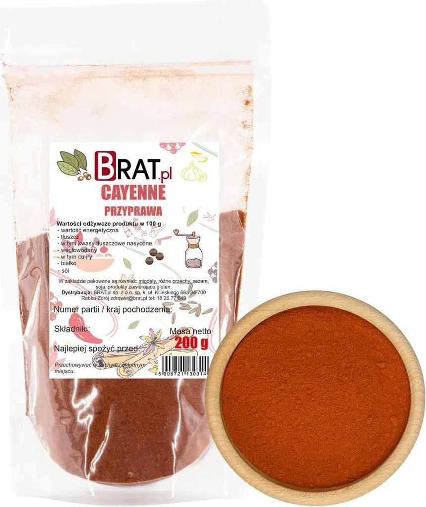 Kajenské korenie 200g Brat.pl Obrázok produktu 