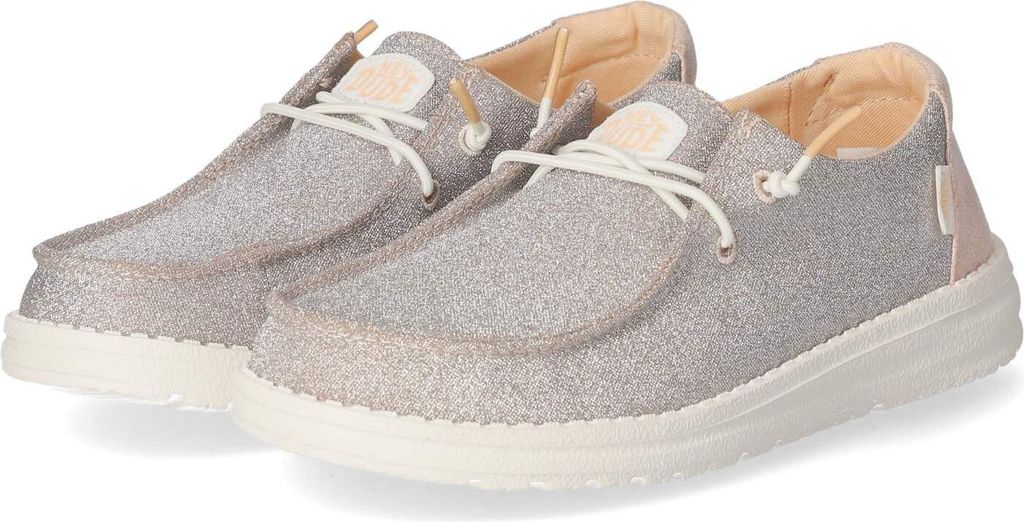 HEYDUDE Wendy Metallic Sparkle dámské tenisky Rose Gold Obrázek produktu 